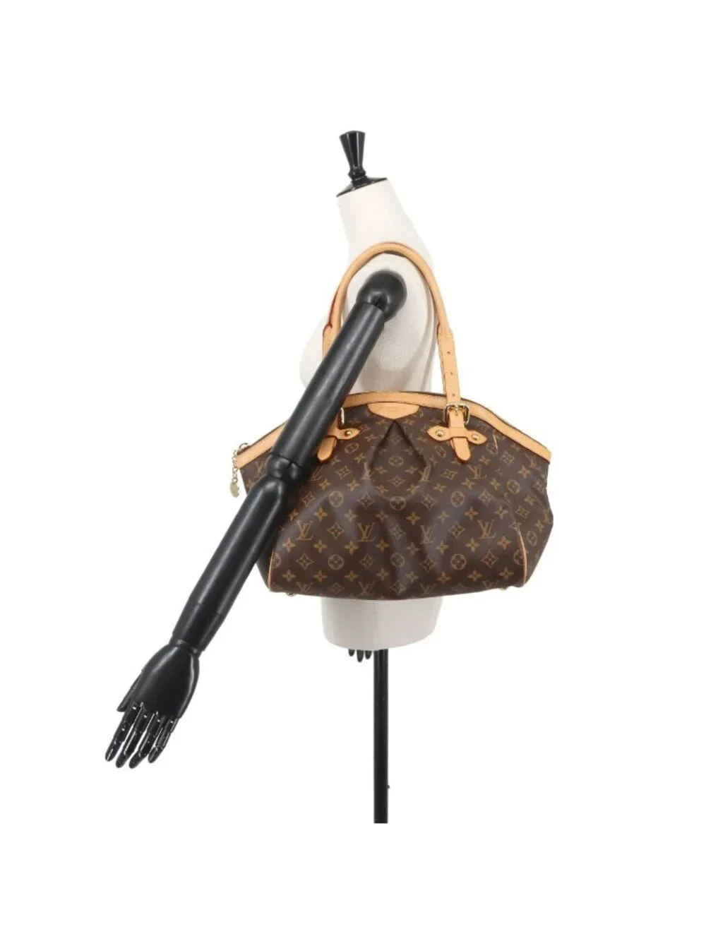 Louis Vuitton Monogram Tivoli GM Tote Brown Gold